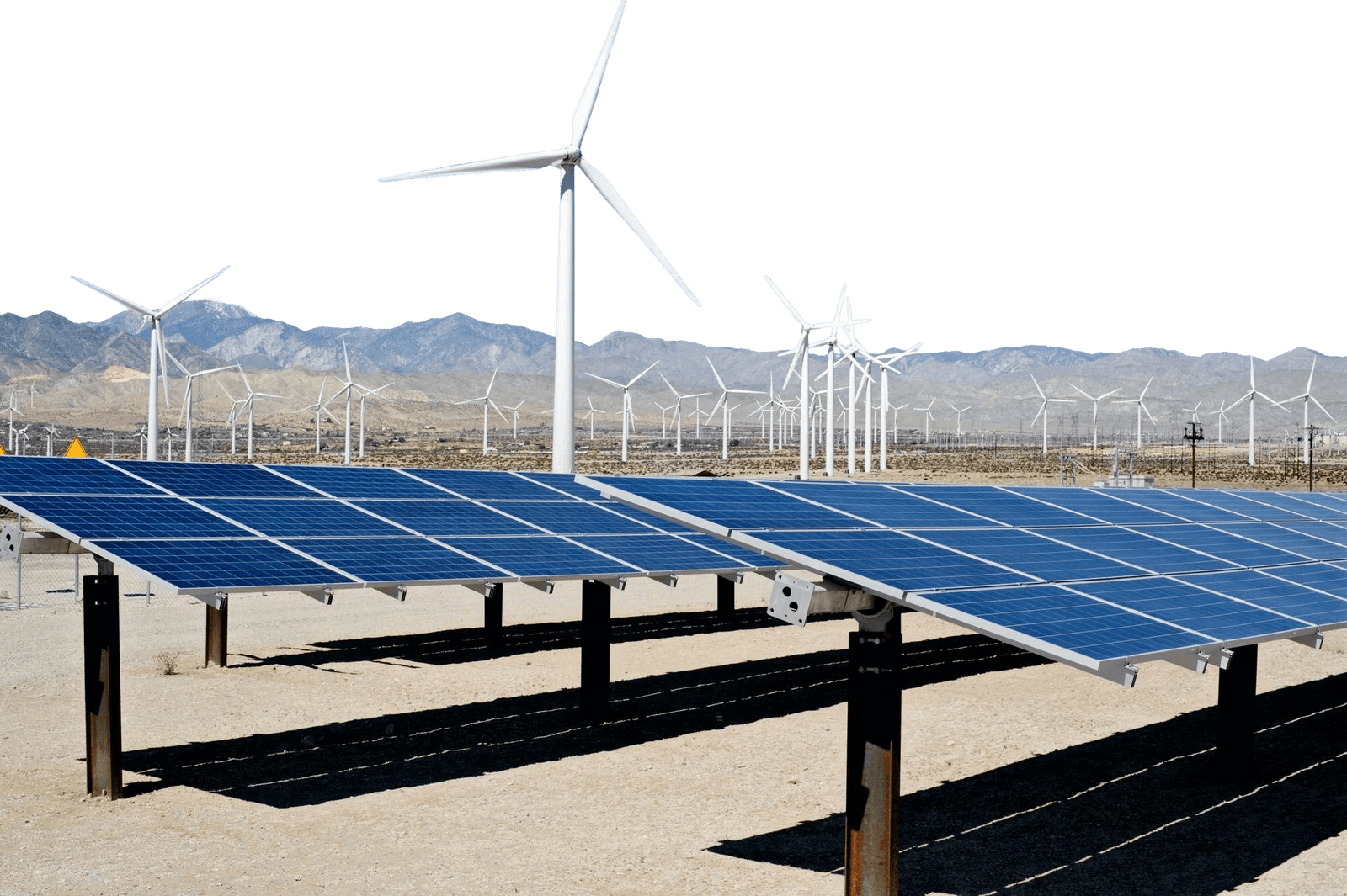 energy-making-wind-farm-solar-panel-array-palm-springs-california infysion energy software development