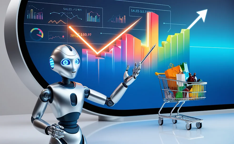sale-growth-concept-with-business-ai-touching-graph-increase-sales-volume-with-shopping-cart